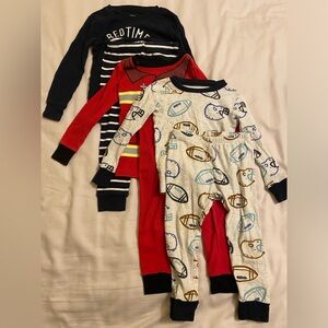 3-Pack 3T Toddler Pajamas (Long-Sleeved)